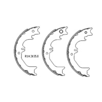 REAR HANDBRAKE SHOES FOR TOYOTA LANDCRUISER FZJ105 PETROL 3/1998-5/2007 R1745