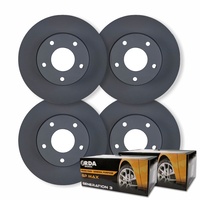 FULL SET DISC BRAKE ROTORS + PADS for Holden Commodore VR VS W/O IRS 1993-1997