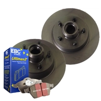 REAR RDA BRAKE DISC ROTORS & EBC PADS FOR RENAULT MEGANE 2.0L 240MM 2003-2010 RDA7359