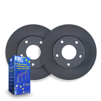 FRONT DISC BRAKE ROTORS + EBC PADS for Toyota MR2 Sports Coupe 1984-10/1987