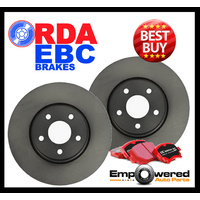 FRONT DISC BRAKE ROTORS+ EBC PADS for Jeep Grand Cherokee WK 6.4L SRT8 3/2011 on