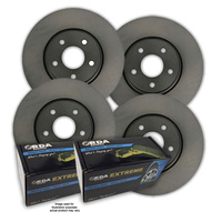 FULL SET DISC BRAKE ROTORS + BRAKE PADS for Chrysler 300C V6 & V8 11/2005-1/2012