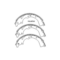 REAR DRUM BRAKE SHOE SET FOR TOYOTA HILUX 2WD LN & RZN 14, 15 1997-2005 R1492