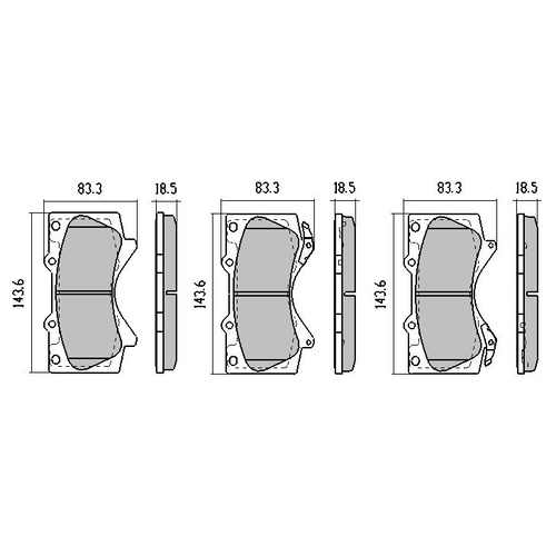 RDA EXTREME HEAVY DUTY FRONT BRAKE PADS FOR TOYOTA LANDCRUISER 200 10/2015 ON