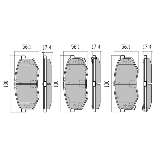 RDA EXTREME FRONT BRAKE PADS FOR KIA SPORTAGE FWD SL 2010 ONWARDS - RDX2169