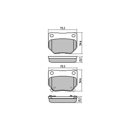 EBC YELLOW STUFF SET OF REAR BRAKE PADS FOR NISSAN SKYLINE R32 R33 R34 DP4826
