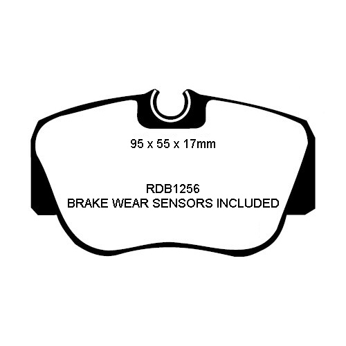 RDA GP MAX FRONT BRAKE PADS FOR MERCEDES W201 190E 2.0L 12/1984-12/1993 RDB1256
