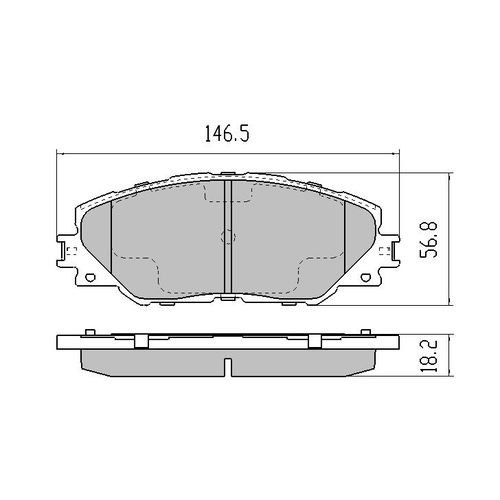 RDA GP MAX FRONT BRAKE PADS for Toyota RAV4 ACA33 11/2005-1/2013 RDB1932