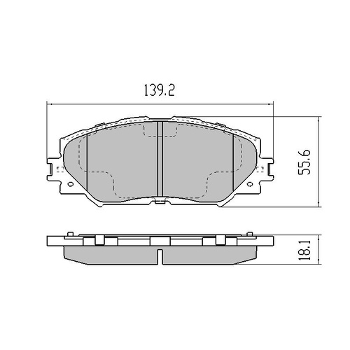FULL SET FRONT & REAR GP MAX BRAKE PADS FOR TOYOTA COROLLA ZRE152 7/2007-9/2012