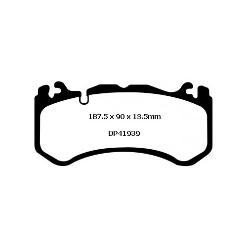 EBC YELLOW STUFF BRAKE PADS FOR MERCEDES-BENZ W204 C63 2008-2015 DP41939