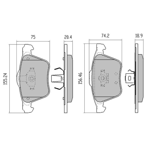 RDA GP MAX FRONT BRAKE PADS FOR VOLVO XC90 *336MM BRAKES* 2004 ON RDB1661