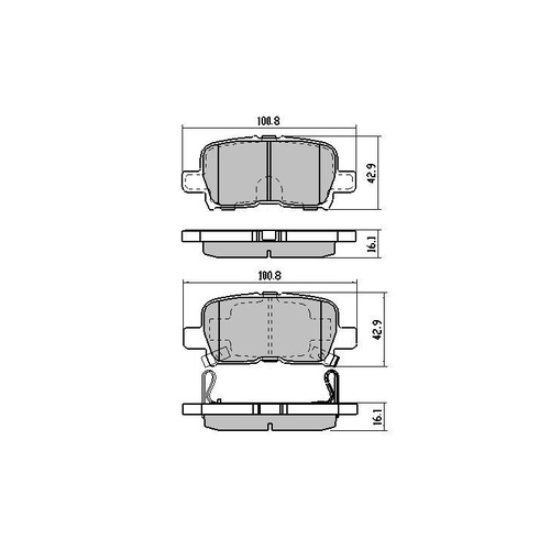 GP MAX FRONT BRAKE PADS FOR HONDA MDX 2002-2008 RDB1440