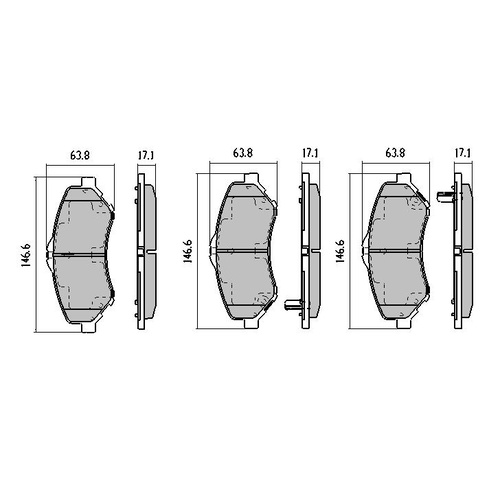 RDA EXTREME FRONT BRAKE PADS FOR JEEP WRANGLER JK 2.8TD 3.6 3.8 2007 ONWARDS