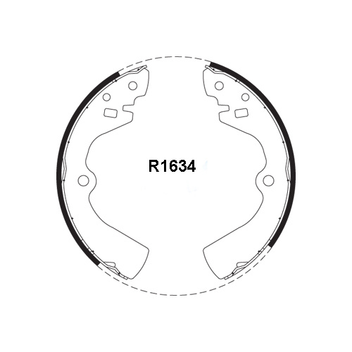 RDA REAR BRAKE SHOES FOR NISSAN NOMAD C22 2.0L 12/1986-10/1992 - R1634