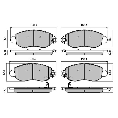 RDA EXTREME FRONT BRAKE PADS FOR FORD TRANSIT VH VJ *16" WHEELS* 5/2001-2/2006