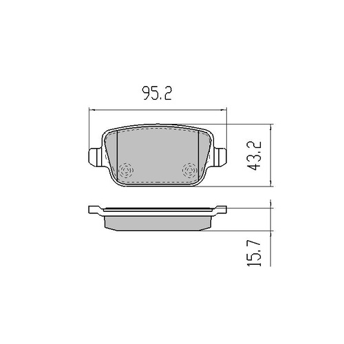 RDA EXTREME HD REAR BRAKE PADS FOR FORD MONDEO 11/2006-1/2015 - RDX2039