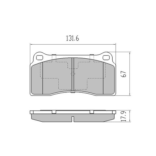 RDA HD FRONT DISC BRAKE PADS FORD FPV BA BF FG GT 4 PISTON BREMBO - RDX2162SM