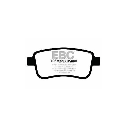 EBC ULTIMAX REAR BRAKE PADS FOR RENAULT MEGANE III 1.2T 1.5TD 2.0L2014-2015