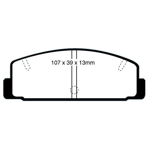 RDA GP MAX REAR BRAKE PADS FOR MAZDA 6 GG 2002-2006 - RDB417