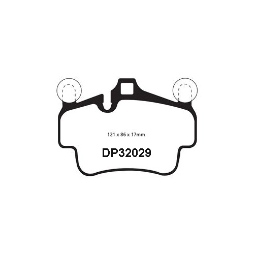 EBC RED STUFF BRAKE PADS FOR PORSCHE 987 BOXSTER S 3.2 2/2005-10/2006 DP32029