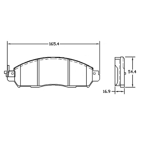 RDA EXTREME HD FRONT BRAKE PADS FOR NISSAN NAVARA D23 NP300 5/2015 ONWARDS