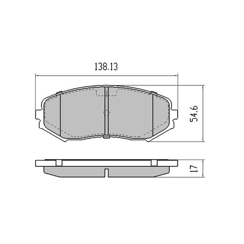 RDA EXTREME FRONT BRAKE PADS FOR SUZUKI GRAND VITARA 1.6L 2.0L 3.2L 2005-2/1015
