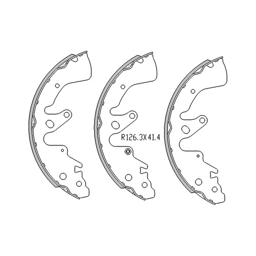 REAR BRAKE DRUM SHOES FOR SUZUKI GRAND VITARA II 1.6L 2.0L 1.9D 9/2005-2/2015