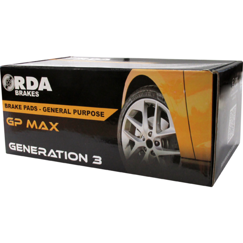 RDA GP MAX REAR BRAKE PAD SET for LDV V80 2.5TD SWB LWB 2013 onwards RDB1200