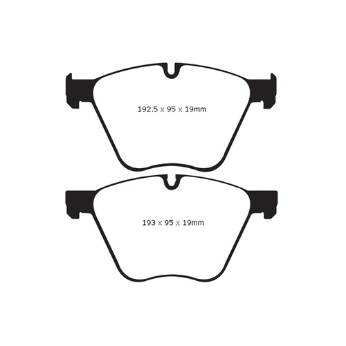 EBC YELLOW STUFF FRONT BRAKE PADS FOR BMW X6 E71 E72 M50D 280KW 8/2011-6/2014