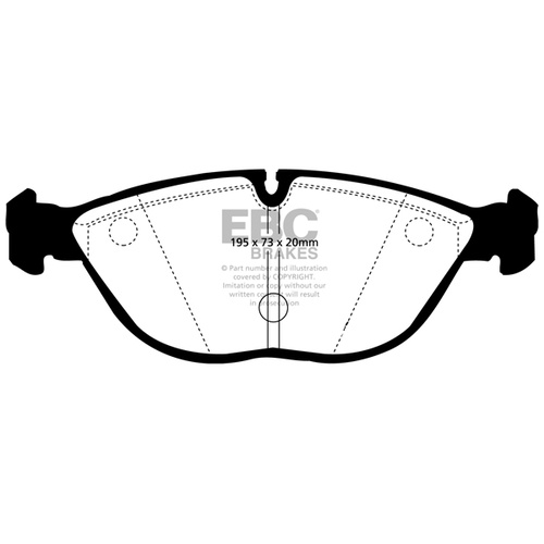 EBC ULTIMAX FULL SET FRONT & REAR BRAKE PADS FOR MERCEDES-BENZ R170 AMG SLK32
