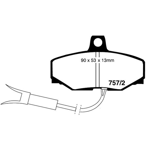 EBC ULTIMAX REAR BRAKE PADS FOR JAGUAR XJ40 3.6, 4.0 DP07572