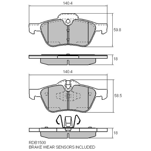 FULL SET FRONT & REAR GP MAX BRAKE PADS FOR MINI R52 COOPER 2001-2006