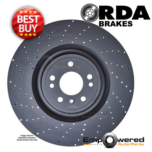DRILLED REAR DISC BRAKE ROTORS for Lexus IS F USE20R 5.0 V8 311Kw 10/2008-1/2015