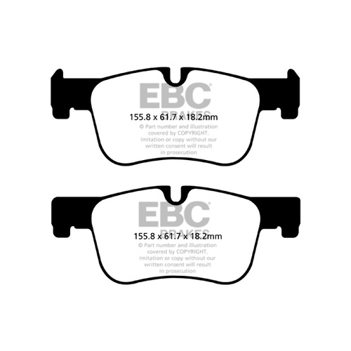 EBC REDSTUFF FRONT & REAR BRAKE PADS FOR BMW F30 316I 5/2013 ONWARDS DP32143
