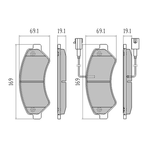 EXTREME FRONT BRAKE PADS FOR FIAT DUCATO MAXI 40 3.0TD 16' WHEELS* 2007-2012