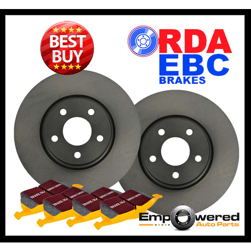 FRONT DISC BRAKE ROTORS + PADS for Ford Mustang FM 5.0L GT *Brembo* 8/2014-2017