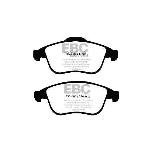 EBC ULTIMAX FRONT BRAKE PADS FOR MERCEDES-BENZ CLK500 C209 2002-2009 DP1363