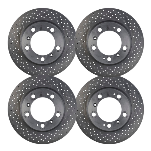 FULL CROSS DRILLED BRAKE ROTORS FOR MERCEDES-BENZ A45AMG CLA45AMG W176 2013-2019