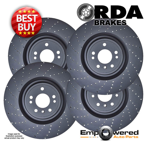 FULL CROSS DRILLED BRAKE ROTORS FOR MERCEDES-BENZ A45AMG CLA45AMG W176 2013-2019