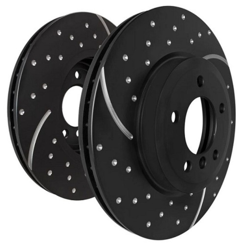 DIMPLED & SLOTTED REAR DISC BRAKE ROTORS RANGE ROVER 4.4TD 5.0L 2009-2012 RDA8316D
