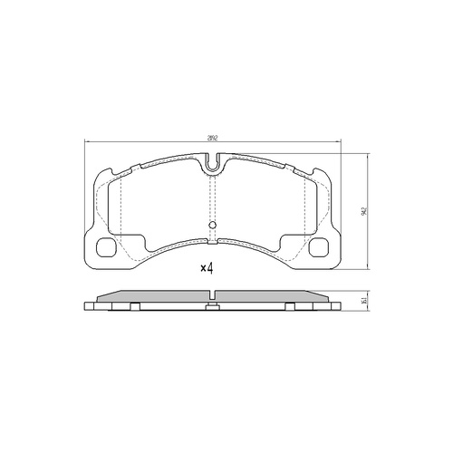 EBC YELLOW STUFF FRONT BRAKE PADS FOR PORSCHE CAYENNE 92A 3.0TD 6/2011-1/2018