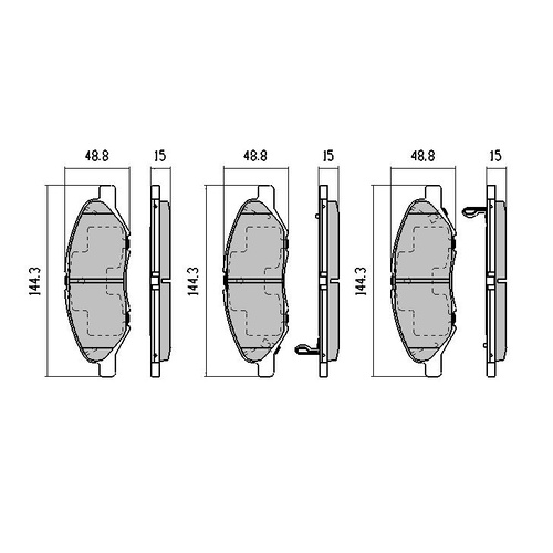 GP MAX FRONT BRAKE PADS FOR NISSAN MICRA K12 1.4L *JAP* 1/2004-9/2010 RDB1927