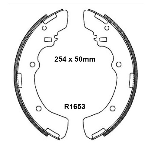 RDA REAR BRAKE SHOES FOR MITSUBISHI L300 L400 4WD 1983-1996 R1653