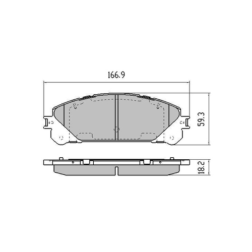 RDA EXTREME FRONT BRAKE PADS FOR TOYOTA KLUGER GSU50 GSU55 2014 ONWARDS RDX2041