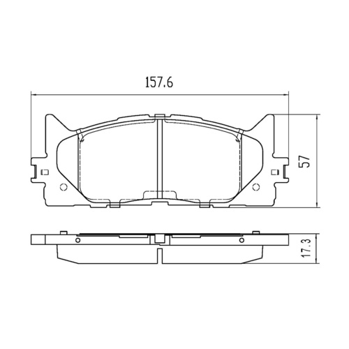 EXTREME H/D BRAKE PAD FOR TOYOTA CAMRY AVV50R 2.5L HYBRID 3/2012-10/2017 RDX2061
