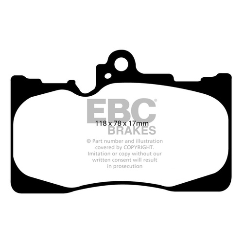 EBC ULTIMAX FRONT BRAKE PADS FOR LEXUS GS250 GS300 GS350 GS430 GS450H - DP1589