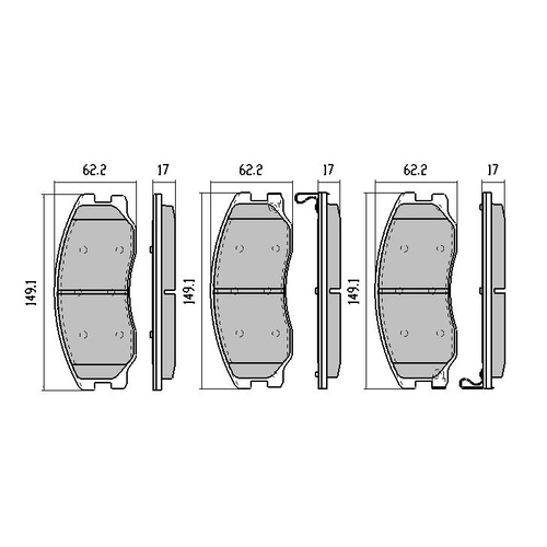 RDA EXTREME FRONT BRAKE PADS FOR HOLDEN CAPTIVA 10/2006 ONWARDS RDX2000