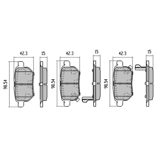 RDA REAR EXTREME BRAKE PADS FOR TOYOTA COROLLA ZRE152 7/2007-9/2012 REAR