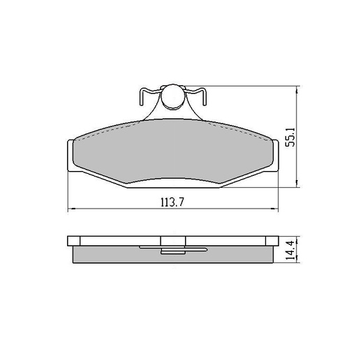 RDA EXTREME HD REAR DISC BRAKE PADS FORD FALCON BA BF FG - RDX1376