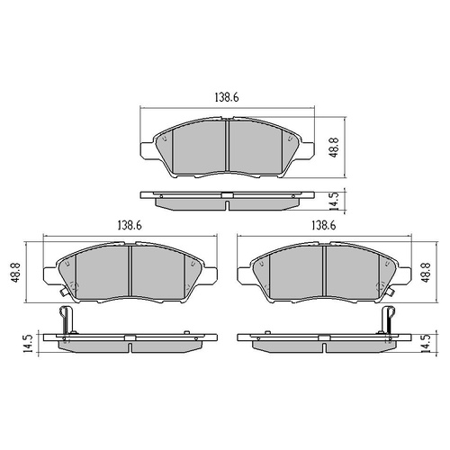 RDA FRONT GP MAX BRAKE PADS FOR NISSAN TIIDA *THAI* 10/2006-4/2013 RDB2015